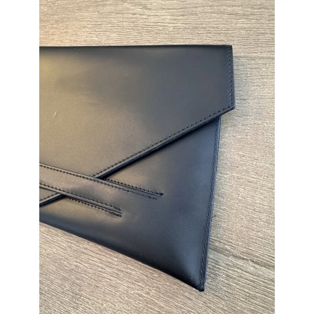 Vittoria Napoli Italian Leather Envelope Clutch Purse Made In Italy MINT - Picture 4 of 12